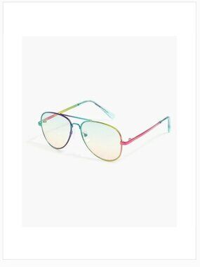 J.Crew Factory Girls' Aviator Rainbow Sunglasses NEW